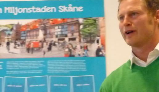 Nils Phillips, från CPE och Röstångas Utvecklingsaktiebolag föreläste om sin vision om en brukarägd hemtjänst på Region Skånes konferens 